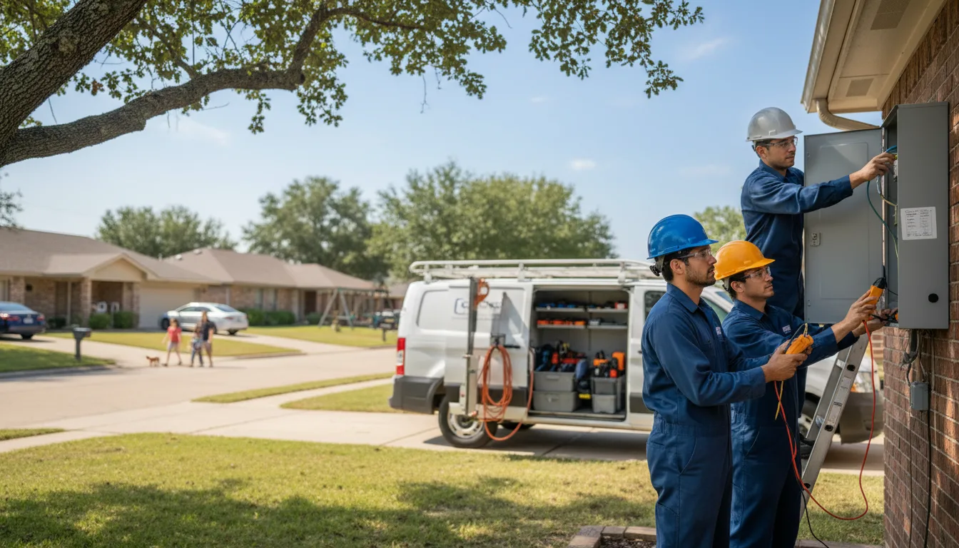 Certified electrician providing emergency electrical services in Dennard, AR